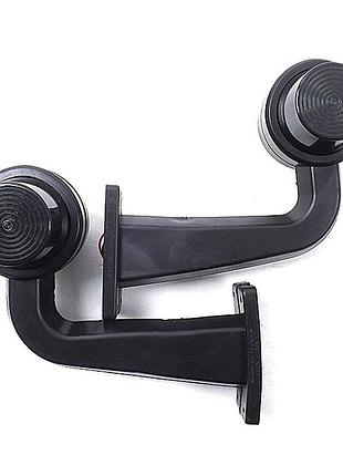 Габарит ріжки кривий 18см 12/24v червоний+білий затемнений led flaps fr0157-f