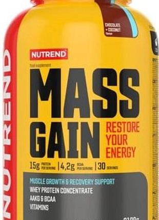Гейнер nutrend mass gain 2.1 kg, банан