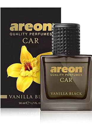 Освіжувач спрей 50ml areon perfume vanilla black чорна ваніль скло 6шт уп