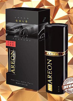 Освіжувач спрей 50ml areon perfume-premium gold золото пластик пляшка