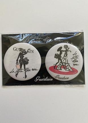 Коллекционные значки пины броши guerlain la petite robe noire (набор 2 шт), мерч