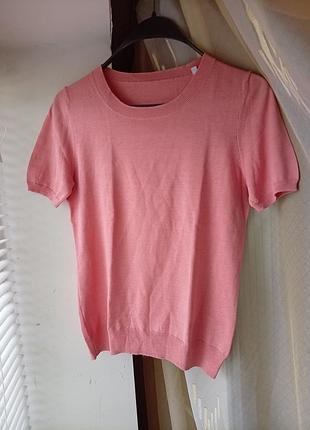 Базовая блуза мелкая вязка, silk+cotton