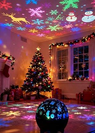 Led проектор нічного неба star master – новорічний та різдвяний світильник, декоративний нічник