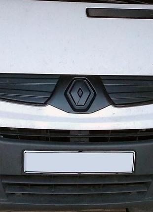 Зимова верхня накладка на решітку 2001-2007, матова для renault trafic рр