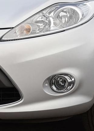 Накладки на противотуманные фары (2 шт, пластик) для ford fiesta 2008-2017 гг