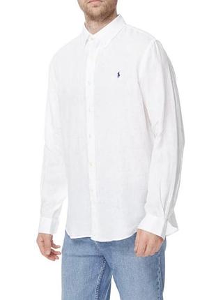 Сорочка ralph lauren чоловіча з натурального льону