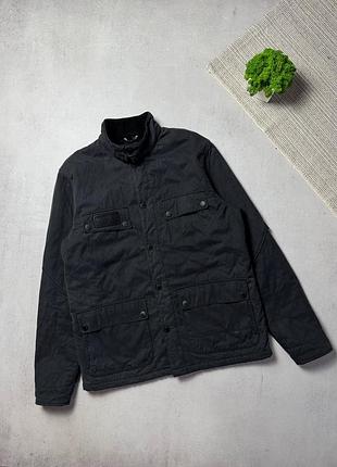 Куртка стьогана мікропуховик чоловіча barbour international оригінал чорна преміальна