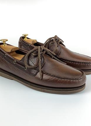 Чоловічі шкіряні мокасини топсайдери allen edmonds force 10 (розмір 41.5 / 26.5 см-27 см)