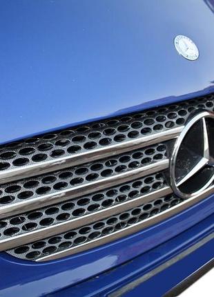 Накладки на решітку (7 частин, нерж.) omsaline - італійська нержавійка для mercedes viano 2004-2014 рр