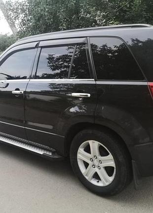 Окантовка вікон (4 шт, нерж) для suzuki grand vitara 2005-2017 рр