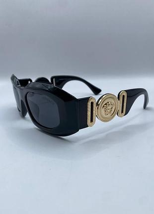 Окуляри чорні versace medusa оригінал люксові