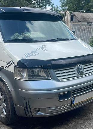 Козырек на лобовое стекло (на кронштейнах) для volkswagen t5 caravelle 2004-2010 гг