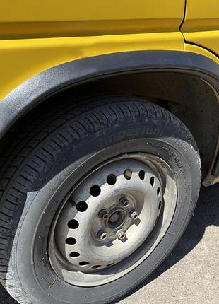 Накладки на арки (4 шт, пластик) для volkswagen t4 caravelle/multivan 1990-2003 рр
