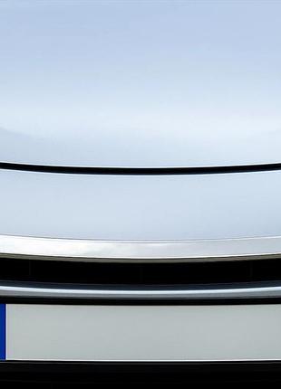 Накладка на решітку 2008-2011 (нерж) для renault megane iii рр