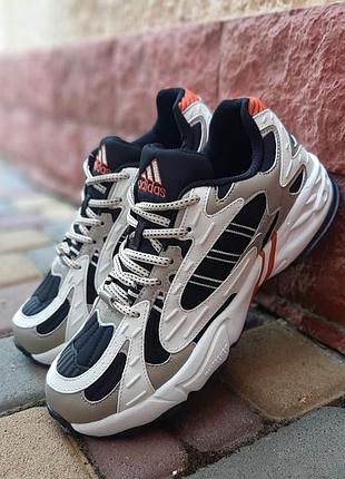 Кроссовки adidas ivy park savage v4 белые с черным и бежевым распродаж sale