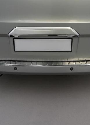 Хромированная накладка над номером (без камеры, нержавейка) для ford custom 2013-2022 гг