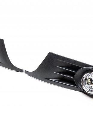 Протитуманки із вставками (з led лампою) для volkswagen golf 6 2008-2014 рр