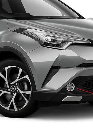 Накладки на противотуманки (2 шт, нерж) для toyota c-hr 2016-2023 рр