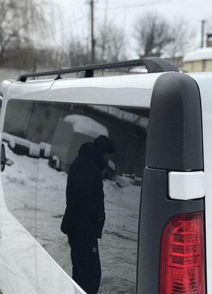 Рейлінги чорні довга, чавунні ніжки для opel vivaro 2001-2015 рр