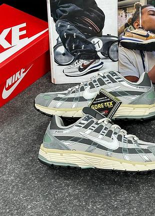 Кроссовки nike p-6000 green gore tex, термо