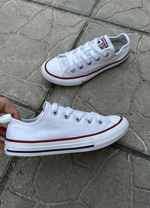 Базовые белые кеды кеди оригинал converse all star 30p