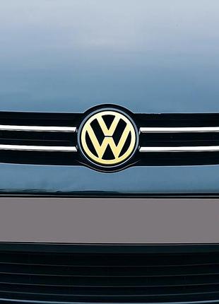 Накладки на решітку (4 шт, нерж) для volkswagen golf 6 2008-2014 рр