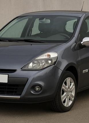 Накладки на зеркала (2 шт., нержавейка) для renault clio iii 2005-2012 гг