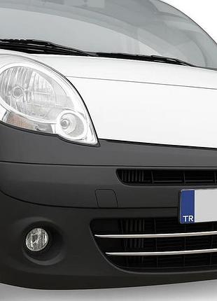 Накладки на передний бампер из нержавеющей стали (2 шт) для renault kangoo 2008–2020 гг