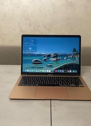 Ультрабук apple macbook air a2337 2020рік, 13", m1, 256gb, 8gb, 256gb, батарея 62 цикли