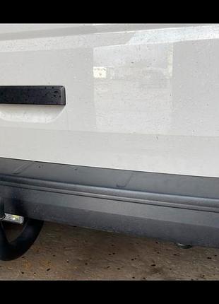 Накладка на задний бампер eurocap (1 дверь, abs) для volkswagen t6 2015-2024 гг