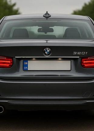 Накладка из нержавейки над номером седан (хром) для bmw 3 серия f30/f31 2012-2019 гг