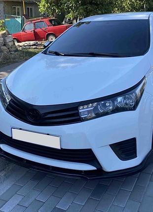 Передний бампер лип (черный) для toyota corolla 2013-2019 гг