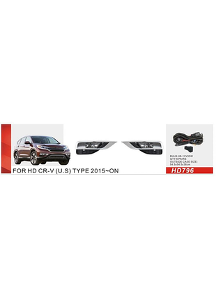 Противотуманные фары 2014-2016 us-тип (галогенные) для honda crv