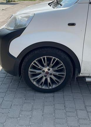 Расширители арок (4 шт, черные) 1 дверь, пластик abs для peugeot bipper 2008-2017 гг