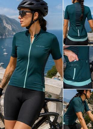 Жіноча велоджерсі / велосипедна футболка van rysel by women decathlon xs