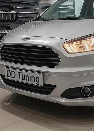 Накладки на противотуманки (2014-2018, 2 шт, нерж) carmos - турецька сталь для ford courier рр