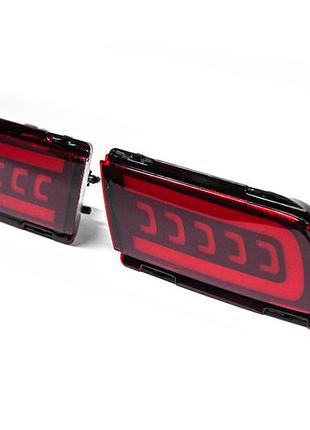 Задние фонари led v2 (2 шт., 2017-2023) для toyota land cruiser prado 150
