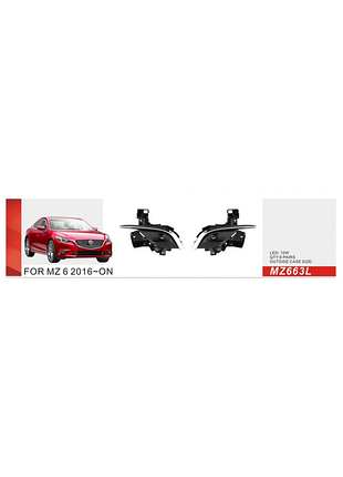 Противотуманки 2016-2018 (2 шт, led) для mazda 6 рр