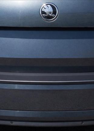 Накладка на задний бампер eurocap (sd, abs) для skoda octavia iii a7 2013-2019 гг