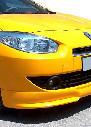Передня нижня накладка (під фарбування) для renault fluence 2009-2016 рр