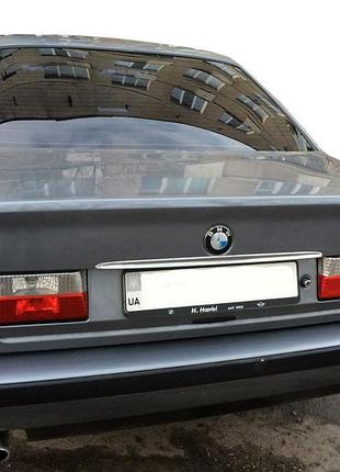 Хромированная накладка над номером (нержавейка) для bmw 5 серия e34 1988-1995 гг