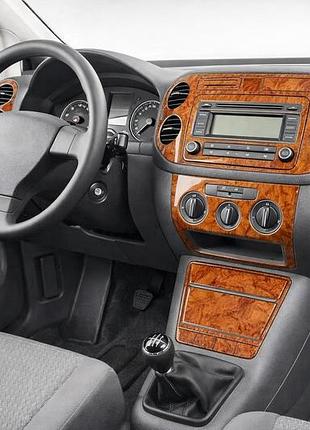 Накладки на панель карбон для volkswagen golf plus 2004-2014 рр