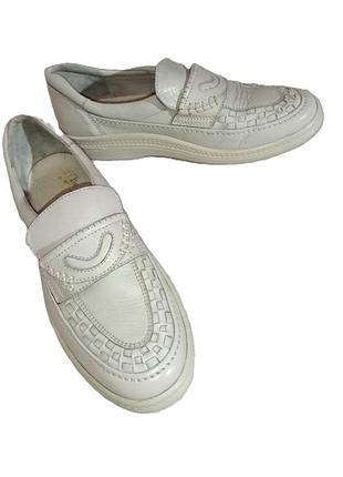 Мужские кожаные туфли-лоферы р. 45 hush puppies / the body shoe серые