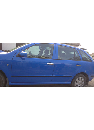Накладки на ручки (4 шт, нерж) carmos - турецька сталь для skoda fabia 2000-2007 рр