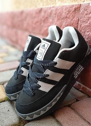 Кроссовки adidas adimatic neighborhood grey black черные с серым распродаж sale