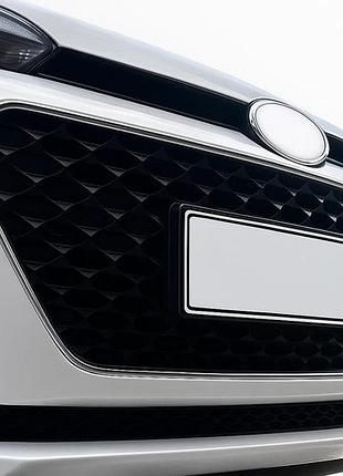 Окантовка решітки 2014-2018 (2 шт, нерж) для hyundai i-20 рр