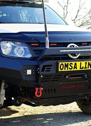 Передний бампер dakar для volkswagen amarok 2010-2022 гг