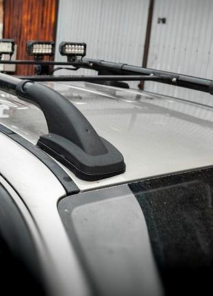 Рейлинги black shark (с поперечинами) для volkswagen amarok 2010-2022 гг
