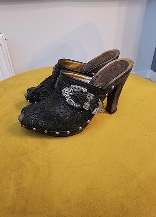 Винтажные премиальные сабо gianmarco lorenzi 37