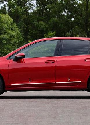 Молдинги на двери нержавеющая сталь (4 шт) для volkswagen golf 8 2019- гг